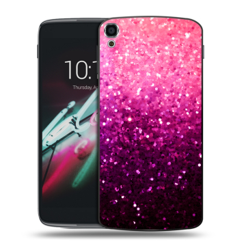 Пластиковый чехол на Alcatel One Touch Idol 3 (5.5) с принтом Блестки Пластиковый чехол на Alcatel One Touch Idol 3 (5.5) с принтом Блестки