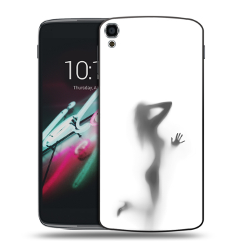 Пластиковый чехол на Alcatel One Touch Idol 3 (5.5) с принтом Силуэт