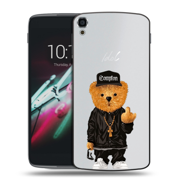 Пластиковый чехол на Alcatel One Touch Idol 3 (5.5) с принтом Плюшевый медведь Пластиковый чехол на Alcatel One Touch Idol 3 (5.5) с принтом Плюшевый медведь