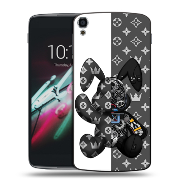 Пластиковый чехол на Alcatel One Touch Idol 3 (5.5) с принтом Луи робот