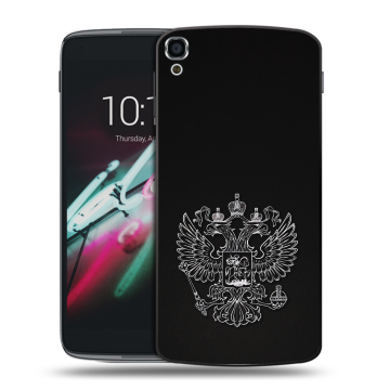 Пластиковый чехол на Alcatel One Touch Idol 3 (5.5) с принтом Герб России