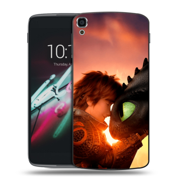 Пластиковый чехол на Alcatel One Touch Idol 3 (5.5) с принтом Как приручить дракона Пластиковый чехол на Alcatel One Touch Idol 3 (5.5) с принтом Как приручить дракона