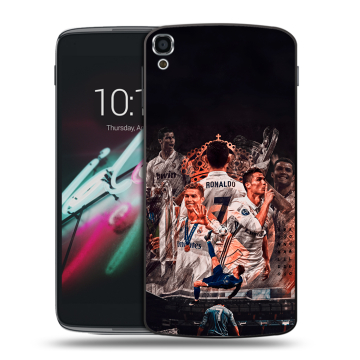 Пластиковый чехол на Alcatel One Touch Idol 3 (5.5) с принтом Реал Роналдо Real Ronaldo
