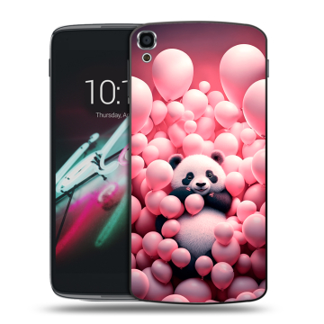 Пластиковый чехол на Alcatel One Touch Idol 3 (5.5) с принтом Панда Пластиковый чехол на Alcatel One Touch Idol 3 (5.5) с принтом Панда