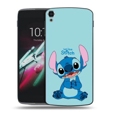 Пластиковый чехол на Alcatel One Touch Idol 3 (5.5) с принтом Лило и Стич