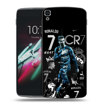 Пластиковый чехол на Alcatel One Touch Idol 3 (5.5) с принтом Реал Роналдо