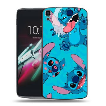 Пластиковый чехол на Alcatel One Touch Idol 3 (5.5) с принтом Лило и Стич