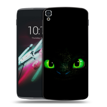 Пластиковый чехол на Alcatel One Touch Idol 3 (5.5) с принтом Как приручить дракона