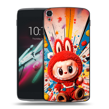 Пластиковый чехол на Alcatel One Touch Idol 3 (5.5) с принтом Labubu Лабубу