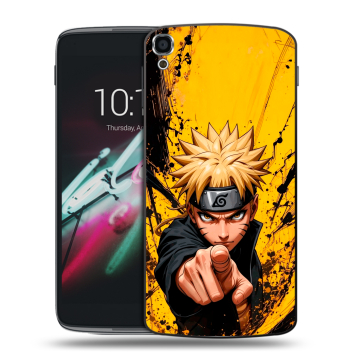 Пластиковый чехол на Alcatel One Touch Idol 3 (5.5) с принтом Naruto Наруто
