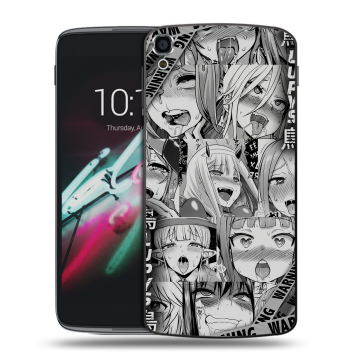 Пластиковый чехол на Alcatel One Touch Idol 3 (5.5) с принтом Ahegao Ахегао Аниме