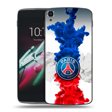 Пластиковый чехол на Alcatel One Touch Idol 3 (5.5) с принтом PSG ПСЖ