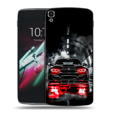Пластиковый чехол на Alcatel One Touch Idol 3 (5.5) с принтом BMW БМВ Пластиковый чехол на Alcatel One Touch Idol 3 (5.5) с принтом BMW БМВ