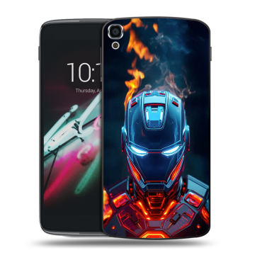 Пластиковый чехол на Alcatel One Touch Idol 3 (5.5) с принтом IronMan Железный человек Пластиковый чехол на Alcatel One Touch Idol 3 (5.5) с принтом IronMan Железный человек