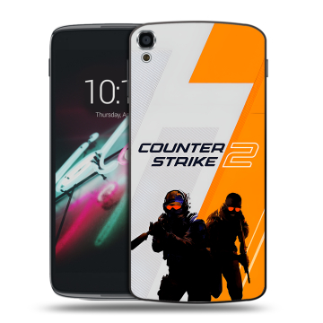 Пластиковый чехол на Alcatel One Touch Idol 3 (5.5) с принтом Counter Strike
