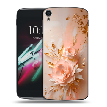 Пластиковый чехол на Alcatel One Touch Idol 3 (5.5) с принтом женский
