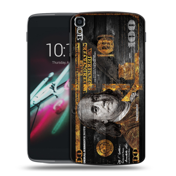 Пластиковый чехол на Alcatel One Touch Idol 3 (5.5) с принтом Доллар деньги