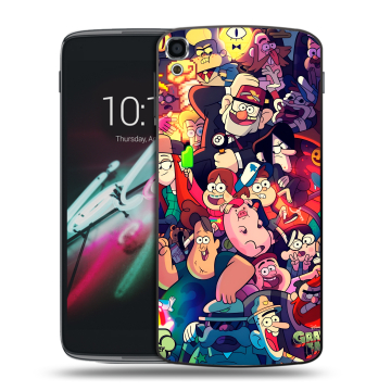 Пластиковый чехол на Alcatel One Touch Idol 3 (5.5) с принтом Gravity Falls Гравити Фолз
