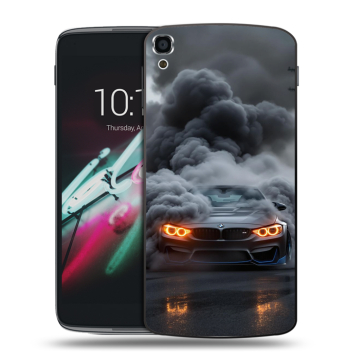 Пластиковый чехол на Alcatel One Touch Idol 3 (5.5) с принтом BMW БМВ Пластиковый чехол на Alcatel One Touch Idol 3 (5.5) с принтом BMW БМВ