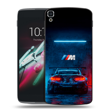 Пластиковый чехол на Alcatel One Touch Idol 3 (5.5) с принтом BMW БМВ