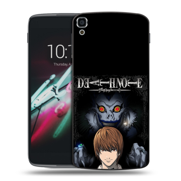 Пластиковый чехол на Alcatel One Touch Idol 3 (5.5) с принтом Death note Тетрадь смерти