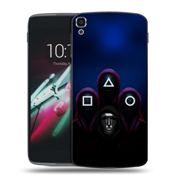 Пластиковый чехол на Alcatel One Touch Idol 3 (5.5) с принтом Игра Кальмара
