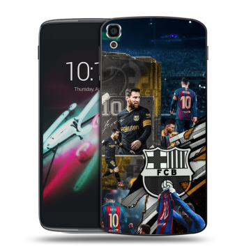 Пластиковый чехол на Alcatel One Touch Idol 3 (5.5) с принтом Messi Barcelona