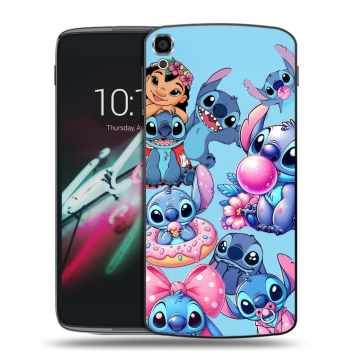 Пластиковый чехол на Alcatel One Touch Idol 3 (5.5) с принтом Лило и Стич
