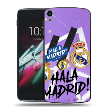 Пластиковый чехол на Alcatel One Touch Idol 3 (5.5) с принтом Real Madrid Реал Мадрид