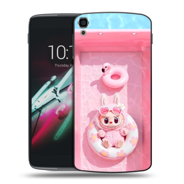 Пластиковый чехол на Alcatel One Touch Idol 3 (5.5) с принтом Labubu Лабубу