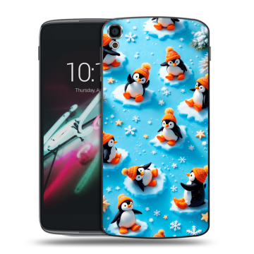 Пластиковый чехол на Alcatel One Touch Idol 3 (5.5) с принтом Новый год
