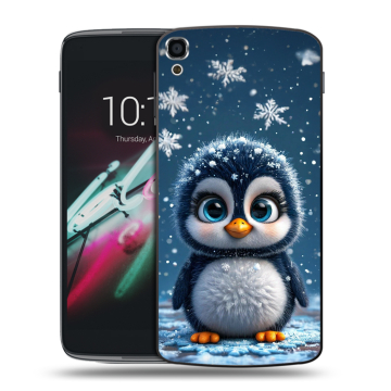 Пластиковый чехол на Alcatel One Touch Idol 3 (5.5) с принтом Новый год