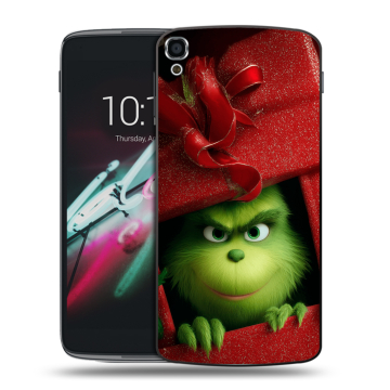 Пластиковый чехол на Alcatel One Touch Idol 3 (5.5) с принтом Новый год