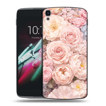 Пластиковый чехол на Alcatel One Touch Idol 3 (5.5) с принтом женский Пластиковый чехол на Alcatel One Touch Idol 3 (5.5) с принтом женский