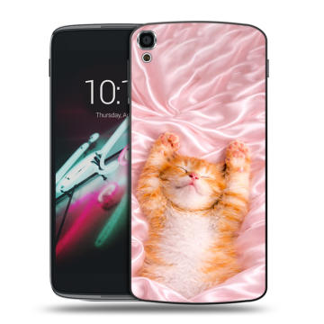 Пластиковый чехол на Alcatel One Touch Idol 3 (5.5) с принтом женский Пластиковый чехол на Alcatel One Touch Idol 3 (5.5) с принтом женский