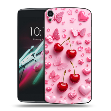 Пластиковый чехол на Alcatel One Touch Idol 3 (5.5) с принтом для девочек