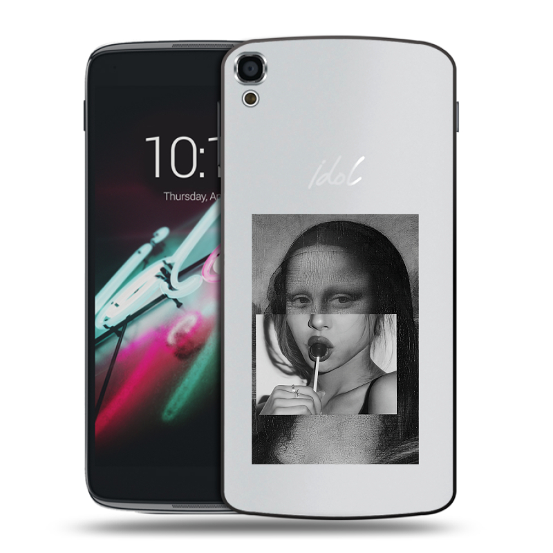 Пластиковый чехол на Alcatel One Touch Idol 3 (5.5) с принтом Мона Лиза Пластиковый чехол на Alcatel One Touch Idol 3 (5.5) с принтом Мона Лиза