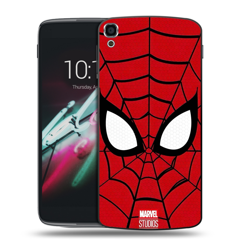 Пластиковый чехол на Alcatel One Touch Idol 3 (5.5) с принтом человек паук spiderman Пластиковый чехол на Alcatel One Touch Idol 3 (5.5) с принтом человек паук spiderman
