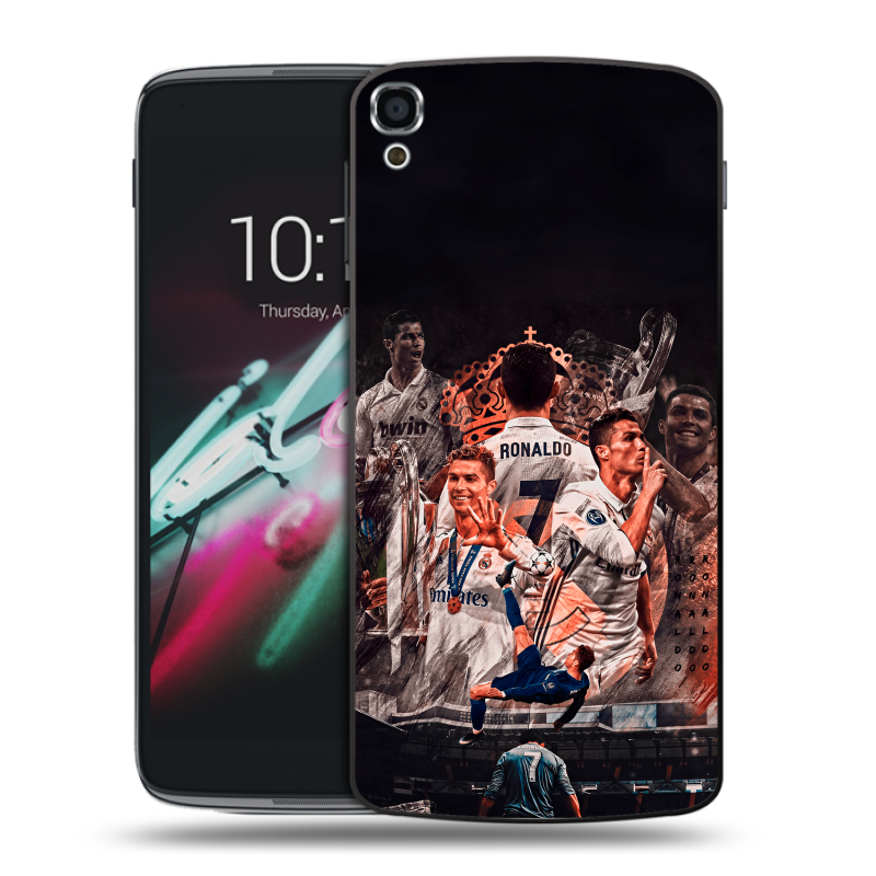 Пластиковый чехол на Alcatel One Touch Idol 3 (5.5) с принтом Реал Роналдо Real Ronaldo Пластиковый чехол на Alcatel One Touch Idol 3 (5.5) с принтом Реал Роналдо Real Ronaldo