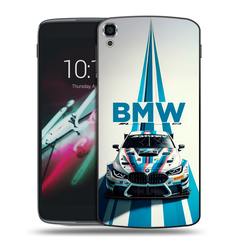Пластиковый чехол на Alcatel One Touch Idol 3 (5.5) с принтом БМВ BMW Пластиковый чехол на Alcatel One Touch Idol 3 (5.5) с принтом БМВ BMW