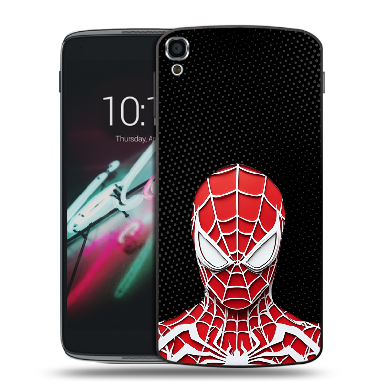 Пластиковый чехол на Alcatel One Touch Idol 3 (5.5) с принтом человек паук spiderman Пластиковый чехол на Alcatel One Touch Idol 3 (5.5) с принтом человек паук spiderman