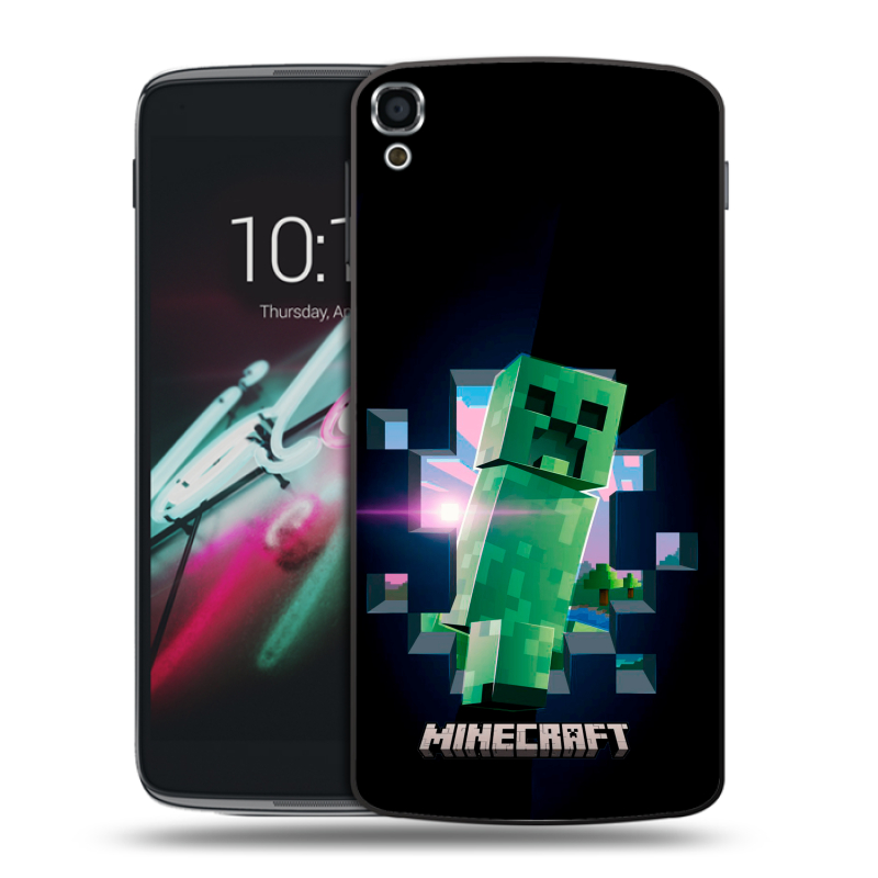 Пластиковый чехол на Alcatel One Touch Idol 3 (5.5) с принтом Майнкрафт Minecraft Пластиковый чехол на Alcatel One Touch Idol 3 (5.5) с принтом Майнкрафт Minecraft