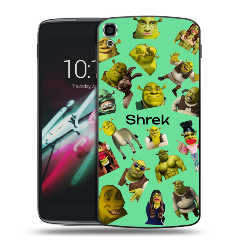 Пластиковый чехол на Alcatel One Touch Idol 3 (5.5) с принтом Шрек Shrek Пластиковый чехол на Alcatel One Touch Idol 3 (5.5) с принтом Шрек Shrek