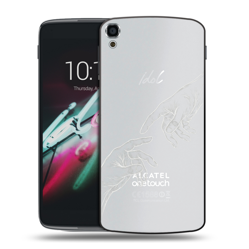 Пластиковый чехол на Alcatel One Touch Idol 3 (5.5) с принтом Сотворение мира Пластиковый чехол на Alcatel One Touch Idol 3 (5.5) с принтом Сотворение мира