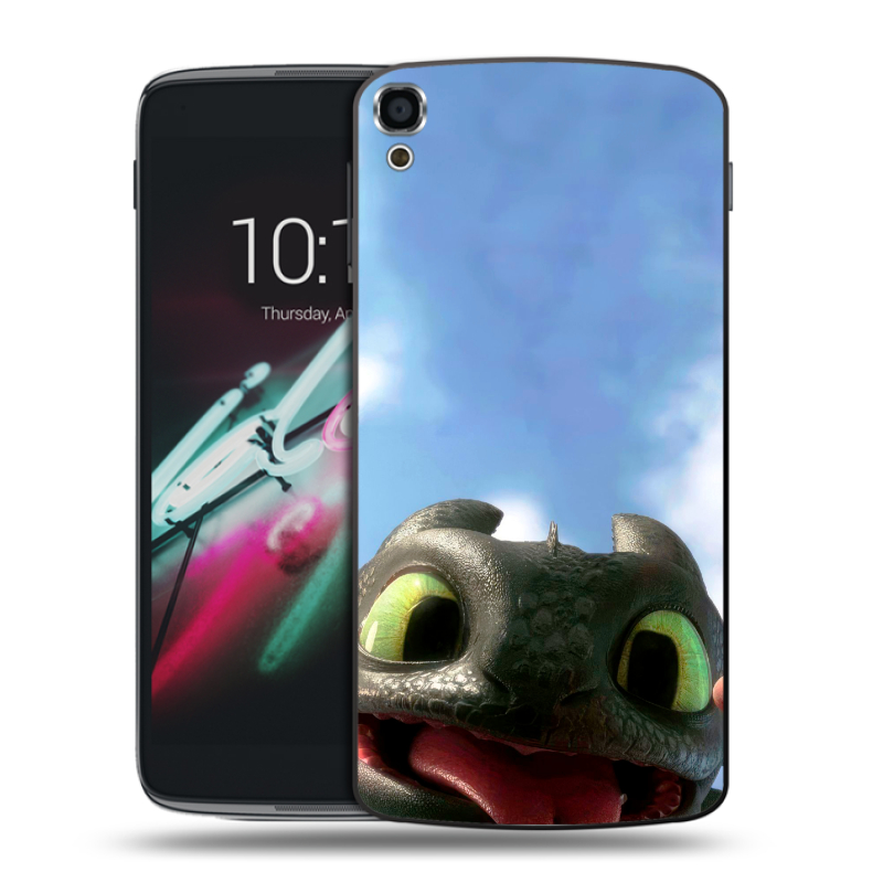 Пластиковый чехол на Alcatel One Touch Idol 3 (5.5) с принтом Как приручить дракона Пластиковый чехол на Alcatel One Touch Idol 3 (5.5) с принтом Как приручить дракона