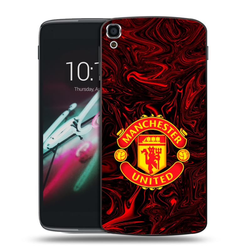 Пластиковый чехол на Alcatel One Touch Idol 3 (5.5) с принтом Manchester United Пластиковый чехол на Alcatel One Touch Idol 3 (5.5) с принтом Manchester United