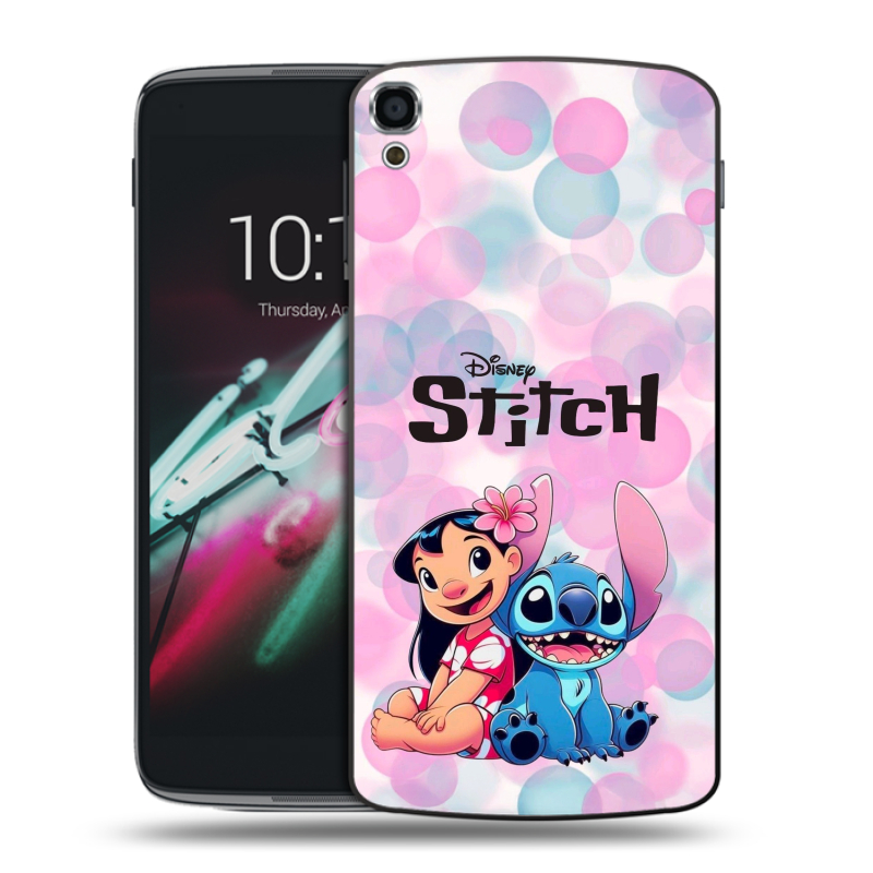 Пластиковый чехол на Alcatel One Touch Idol 3 (5.5) с принтом Лило и Стич Пластиковый чехол на Alcatel One Touch Idol 3 (5.5) с принтом Лило и Стич
