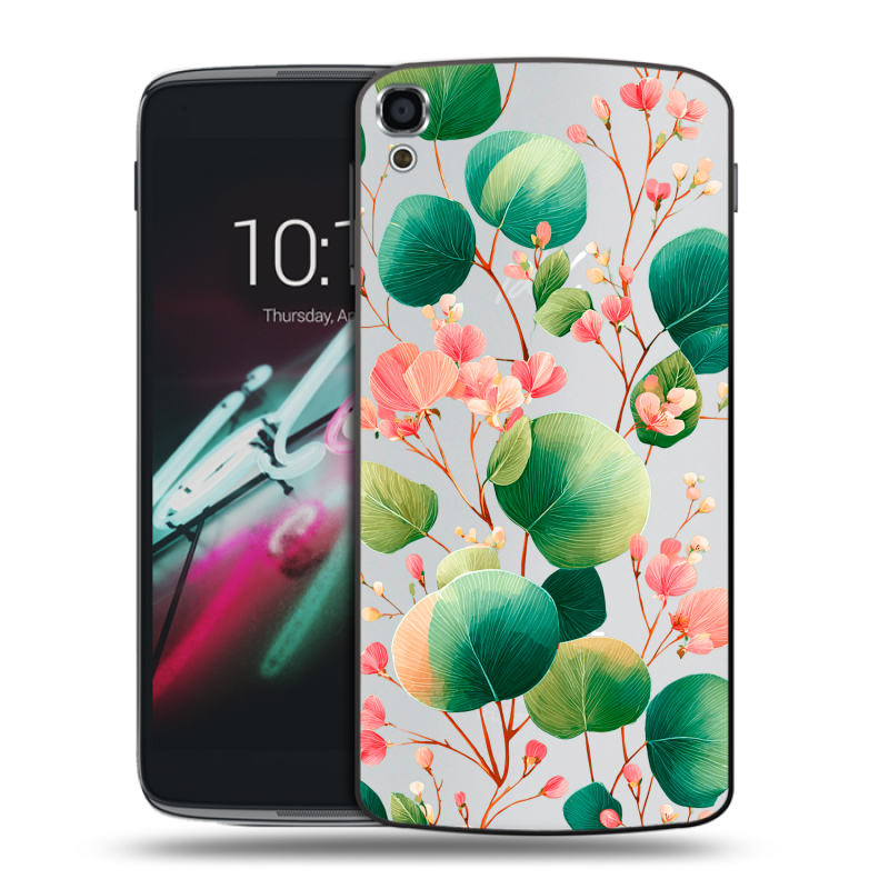 Пластиковый чехол на Alcatel One Touch Idol 3 (5.5) с принтом женский Пластиковый чехол на Alcatel One Touch Idol 3 (5.5) с принтом женский
