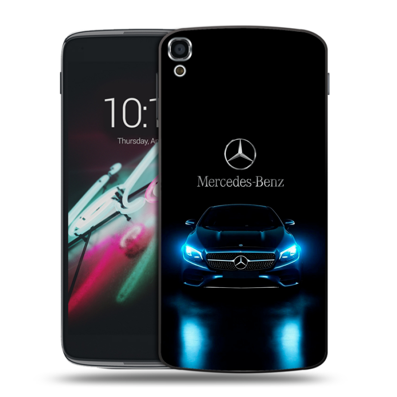 Пластиковый чехол на Alcatel One Touch Idol 3 (5.5) с принтом Mercedes Мерседес Пластиковый чехол на Alcatel One Touch Idol 3 (5.5) с принтом Mercedes Мерседес