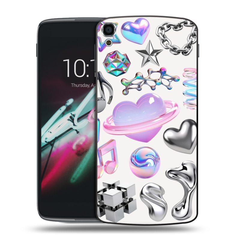 Пластиковый чехол на Alcatel One Touch Idol 3 (5.5) с принтом Y2K Пластиковый чехол на Alcatel One Touch Idol 3 (5.5) с принтом Y2K